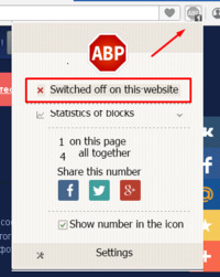 Slå AdBlock Plus fra for moviemakeronline.com i Chrome og Opera